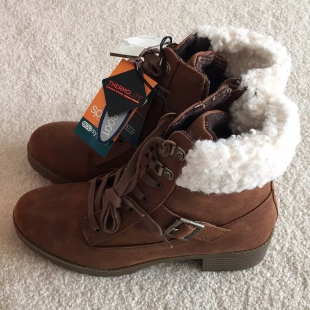 Womens Sporto MARCI Fashion Boots Size 7.5 NIB Lace Up heel